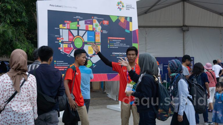 Warna-warni Santri Daqu jadi Volunteer Asian Games 2018