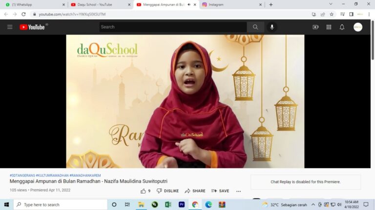 Kultum Siswa Semarakkan  Ramadan SD Fullday Daquschool Tangerang