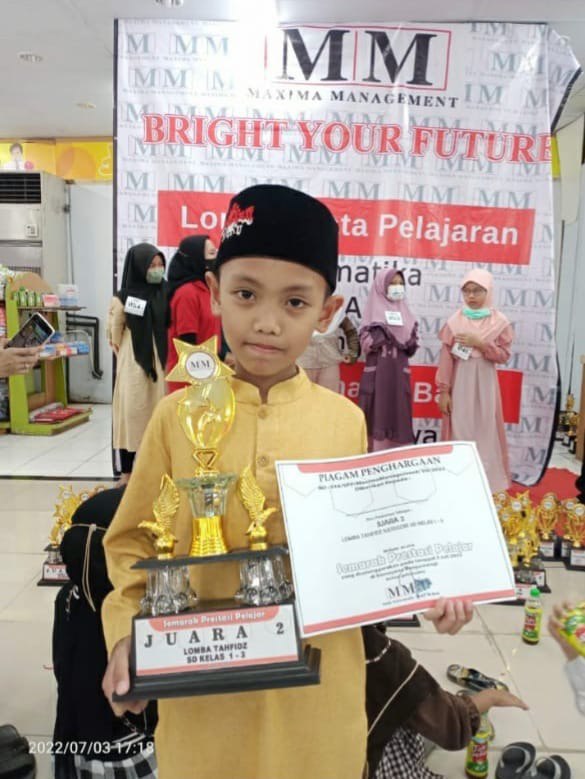 Rasyidan, Siswa SD Daqu Banyuwangi, Raih Prestasi Lomba Tahfizh Tingkat Kabupaten Banyuwangi