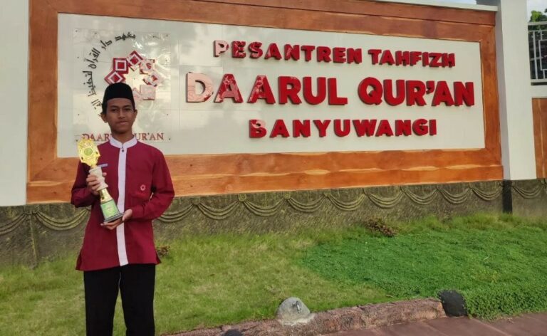 Masya Allah! Juara MHQ Kab Banyuwangi Jadi Tambahan Rentetean Prestasi Abdulloh Kafabih